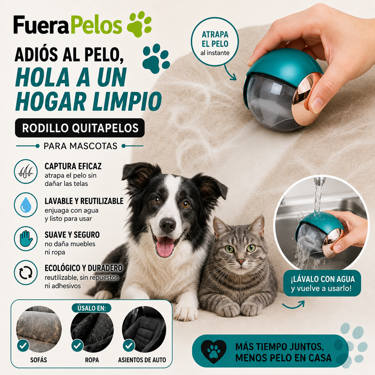 Rodillo especial FueraPelos
